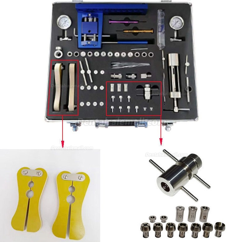 Dental Handpiece Repair Kits Tool for Low Speed and High Speed Bearing Cartridge Chucks Maintenance Almighty Set